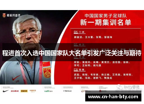 程进首次入选中国国家队大名单引发广泛关注与期待